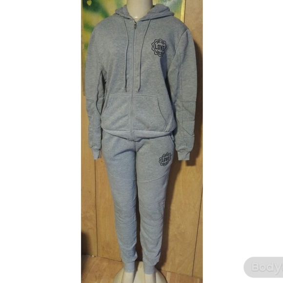 The Fix Clothing Pants - Gray LOVE Sweatsuit